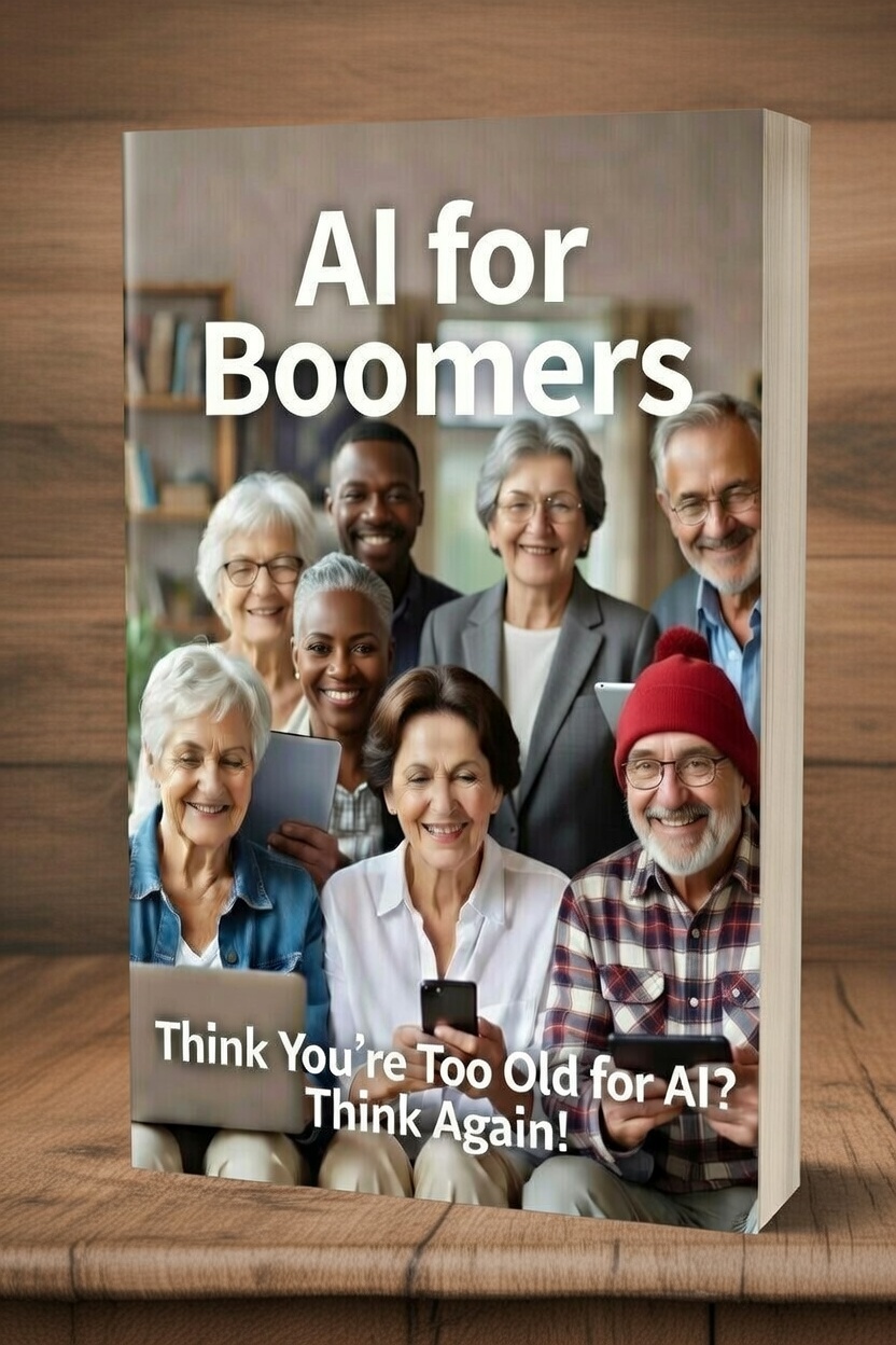 AI Guides for Boomers Book Cover Mockup